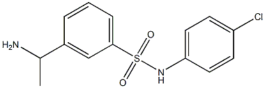 3-(1-aminoethyl)-N-(4-chlorophenyl)benzene-1-sulfonamide Structure