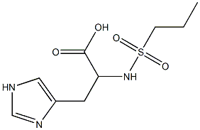 3-(1H-imidazol-4-yl)-2-[(propylsulfonyl)amino]propanoic acid 구조식 이미지