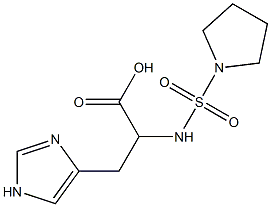 3-(1H-imidazol-4-yl)-2-[(pyrrolidine-1-sulfonyl)amino]propanoic acid Structure