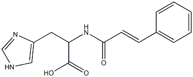 3-(1H-imidazol-4-yl)-2-{[(2E)-3-phenylprop-2-enoyl]amino}propanoic acid Structure