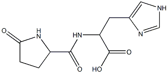 3-(1H-imidazol-4-yl)-2-{[(5-oxopyrrolidin-2-yl)carbonyl]amino}propanoic acid Structure