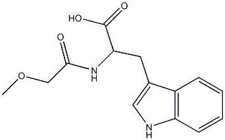 3-(1H-indol-3-yl)-2-[(methoxyacetyl)amino]propanoic acid 구조식 이미지