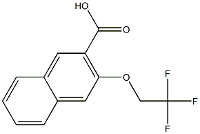 3-(2,2,2-trifluoroethoxy)naphthalene-2-carboxylic acid Structure