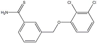 3-(2,3-dichlorophenoxymethyl)benzene-1-carbothioamide 구조식 이미지