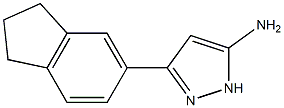 3-(2,3-dihydro-1H-inden-5-yl)-1H-pyrazol-5-amine Structure