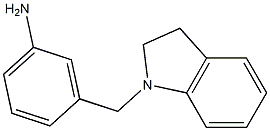 3-(2,3-dihydro-1H-indol-1-ylmethyl)aniline Structure