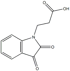 3-(2,3-dioxo-2,3-dihydro-1H-indol-1-yl)propanoic acid 구조식 이미지