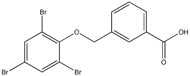 3-(2,4,6-tribromophenoxymethyl)benzoic acid Structure