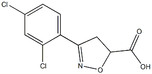 3-(2,4-dichlorophenyl)-4,5-dihydro-1,2-oxazole-5-carboxylic acid 구조식 이미지