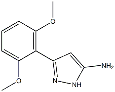 3-(2,6-dimethoxyphenyl)-1H-pyrazol-5-amine Structure