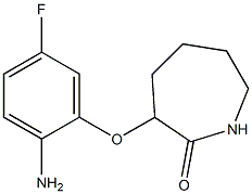3-(2-amino-5-fluorophenoxy)azepan-2-one 구조식 이미지