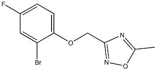 3-(2-bromo-4-fluorophenoxymethyl)-5-methyl-1,2,4-oxadiazole 구조식 이미지