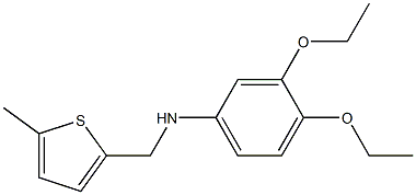 3,4-diethoxy-N-[(5-methylthiophen-2-yl)methyl]aniline Structure