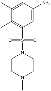 3,4-dimethyl-5-[(4-methylpiperazine-1-)sulfonyl]aniline 구조식 이미지