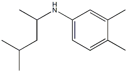 3,4-dimethyl-N-(4-methylpentan-2-yl)aniline Structure