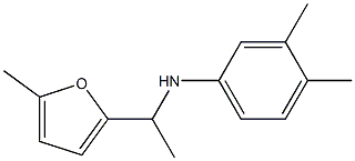 3,4-dimethyl-N-[1-(5-methylfuran-2-yl)ethyl]aniline 구조식 이미지
