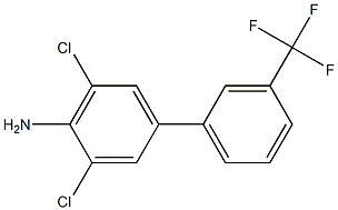 3,5-dichloro-3'-(trifluoromethyl)-1,1'-biphenyl-4-amine Structure