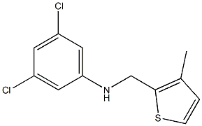 3,5-dichloro-N-[(3-methylthiophen-2-yl)methyl]aniline 구조식 이미지