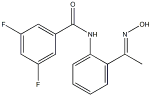 3,5-difluoro-N-{2-[(1E)-N-hydroxyethanimidoyl]phenyl}benzamide Structure