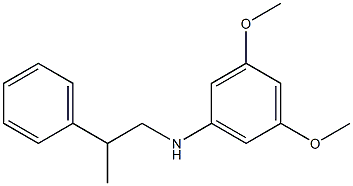 3,5-dimethoxy-N-(2-phenylpropyl)aniline Structure