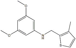 3,5-dimethoxy-N-[(3-methylthiophen-2-yl)methyl]aniline Structure