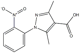 3,5-dimethyl-1-(2-nitrophenyl)-1H-pyrazole-4-carboxylic acid Structure