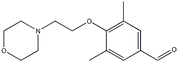 3,5-dimethyl-4-[2-(morpholin-4-yl)ethoxy]benzaldehyde Structure