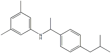 3,5-dimethyl-N-{1-[4-(2-methylpropyl)phenyl]ethyl}aniline 구조식 이미지