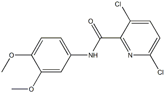 3,6-dichloro-N-(3,4-dimethoxyphenyl)pyridine-2-carboxamide 구조식 이미지