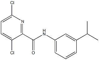 3,6-dichloro-N-[3-(propan-2-yl)phenyl]pyridine-2-carboxamide 구조식 이미지