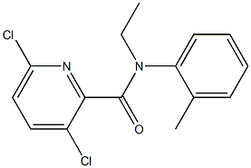 3,6-dichloro-N-ethyl-N-(2-methylphenyl)pyridine-2-carboxamide Structure