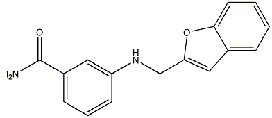 3-[(1-benzofuran-2-ylmethyl)amino]benzamide Structure