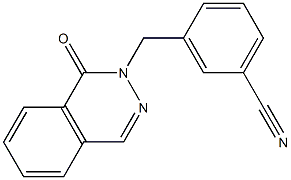 3-[(1-oxophthalazin-2(1H)-yl)methyl]benzonitrile 구조식 이미지