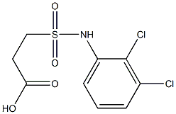 3-[(2,3-dichlorophenyl)sulfamoyl]propanoic acid 구조식 이미지