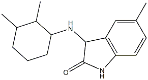 3-[(2,3-dimethylcyclohexyl)amino]-5-methyl-2,3-dihydro-1H-indol-2-one Structure