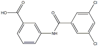 3-[(3,5-dichlorobenzene)amido]benzoic acid 구조식 이미지