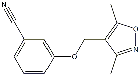 3-[(3,5-dimethyl-1,2-oxazol-4-yl)methoxy]benzonitrile 구조식 이미지