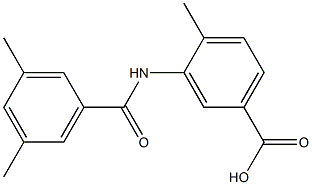 3-[(3,5-dimethylbenzoyl)amino]-4-methylbenzoic acid Structure