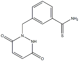 3-[(3,6-dioxo-3,6-dihydropyridazin-1(2H)-yl)methyl]benzenecarbothioamide Structure