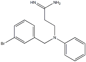 3-[(3-bromobenzyl)(phenyl)amino]propanimidamide 구조식 이미지