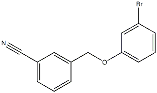 3-[(3-bromophenoxy)methyl]benzonitrile Structure