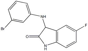 3-[(3-bromophenyl)amino]-5-fluoro-2,3-dihydro-1H-indol-2-one 구조식 이미지