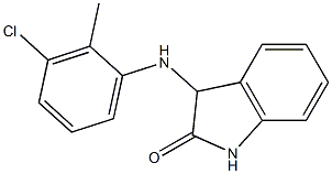 3-[(3-chloro-2-methylphenyl)amino]-2,3-dihydro-1H-indol-2-one Structure