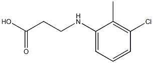 3-[(3-chloro-2-methylphenyl)amino]propanoic acid Structure