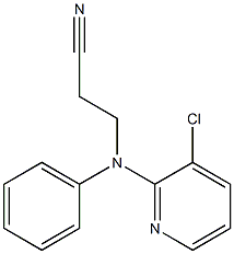 3-[(3-chloropyridin-2-yl)(phenyl)amino]propanenitrile Structure