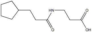 3-[(3-cyclopentylpropanoyl)amino]propanoic acid Structure