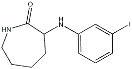 3-[(3-iodophenyl)amino]azepan-2-one Structure