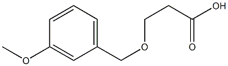 3-[(3-methoxybenzyl)oxy]propanoic acid 구조식 이미지