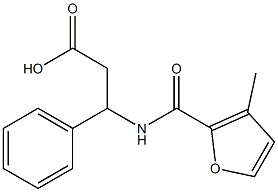 3-[(3-methyl-2-furoyl)amino]-3-phenylpropanoic acid Structure