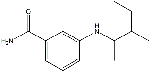 3-[(3-methylpentan-2-yl)amino]benzamide Structure